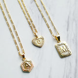 Luxe Hexagon Medallion Necklace Gold Filled